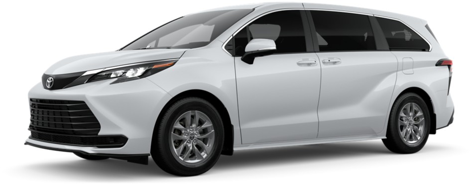 Toyota exterior rendering of the 2026 Sienna LE