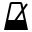 Tempo metronome icon.