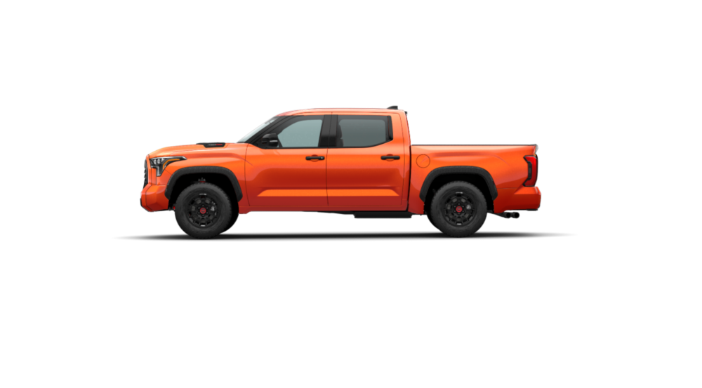 2023 Tundra i-FORCE MAX TRD Pro shown in Solar Octane