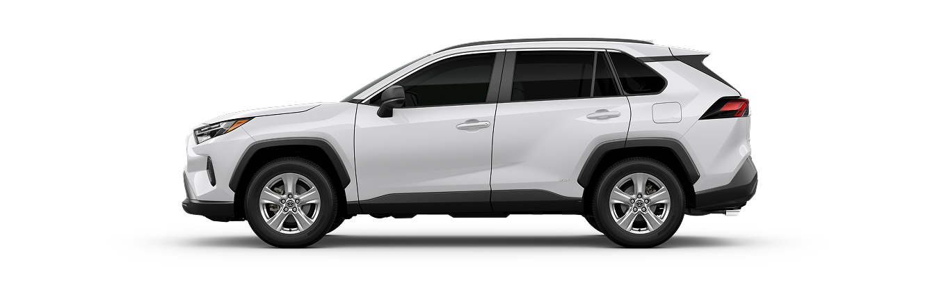 2025 RAV4 Hybrid LE shown in Ice Cap