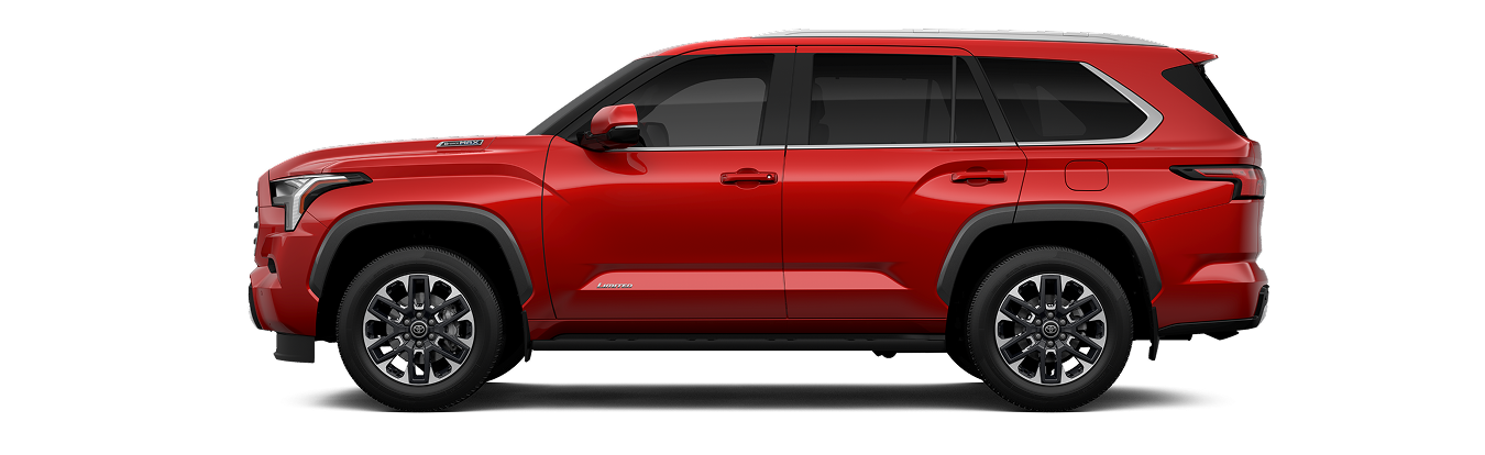 2025 Sequoia Limited shown in Supersonic Red, an extra-cost color.