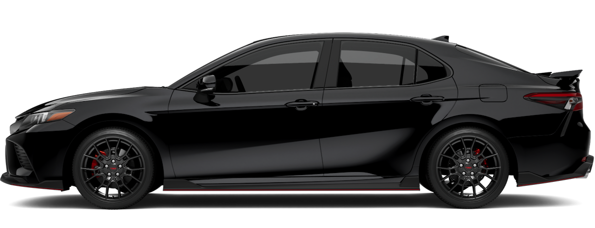 Camry TRD 2023 en color Wind Chill Pearl with two-tone Midnight Black Metallic roof