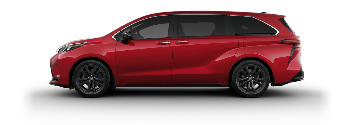 2023 Sienna XSE shown in Ruby Flare Pearl with available XSE Plus Package