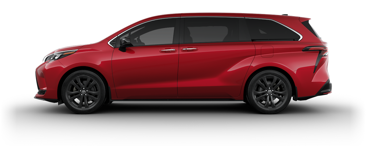 2023 Sienna XSE shown in Ruby Flare Pearl with available XSE Plus Package