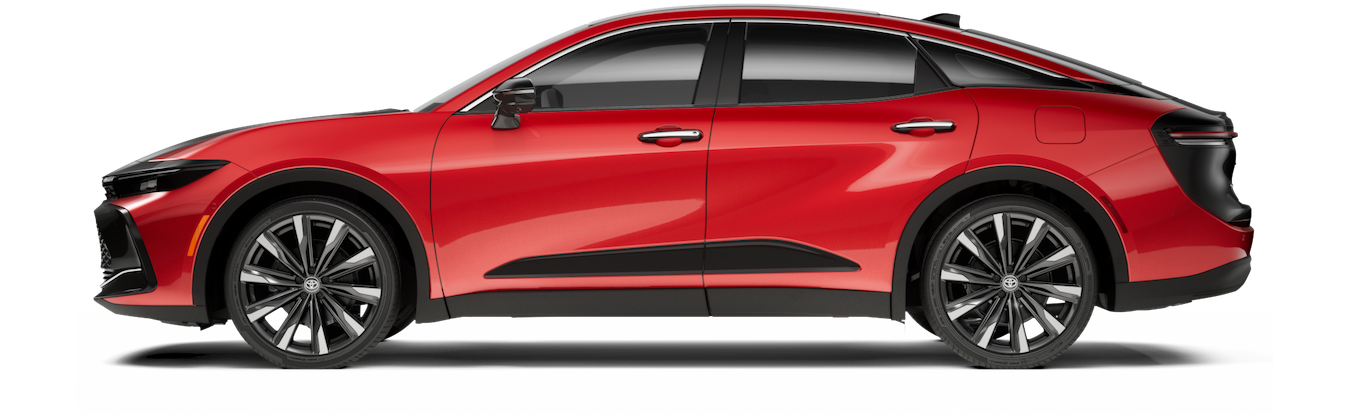 Toyota Crown Platinum 2023 en color Supersonic Red with Black bi-tone