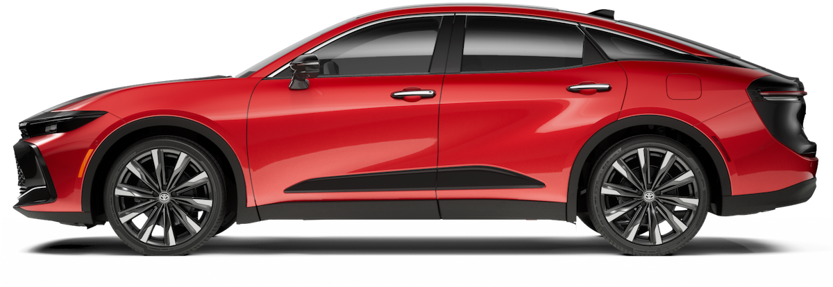 Toyota Crown Platinum 2023 en color Supersonic Red with Black bi-tone