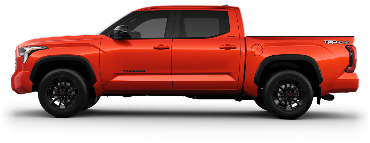 2023 Tundra i-FORCE MAX TRD Pro shown in Solar Octane