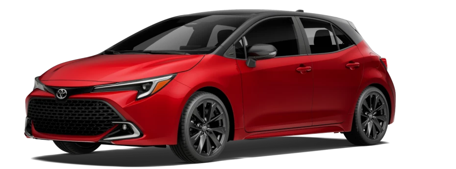 Finish Line Red con techo color Midnight Black Metallic