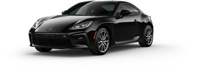 Toyota manufacturer exterior illustration of a black 2026 GR86
