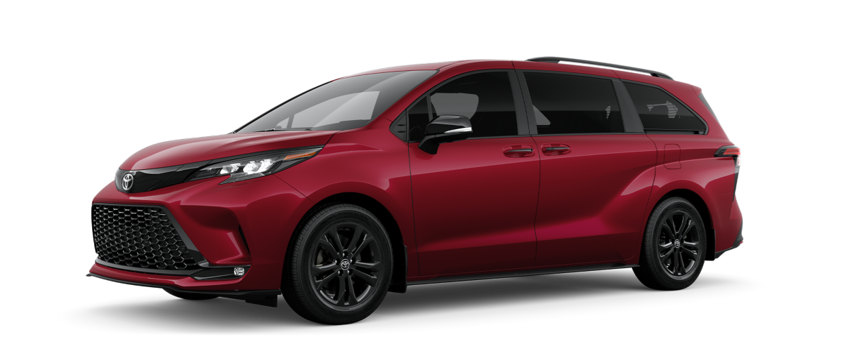 2026 Toyota Sienna exterior front three-quarter view for hero section