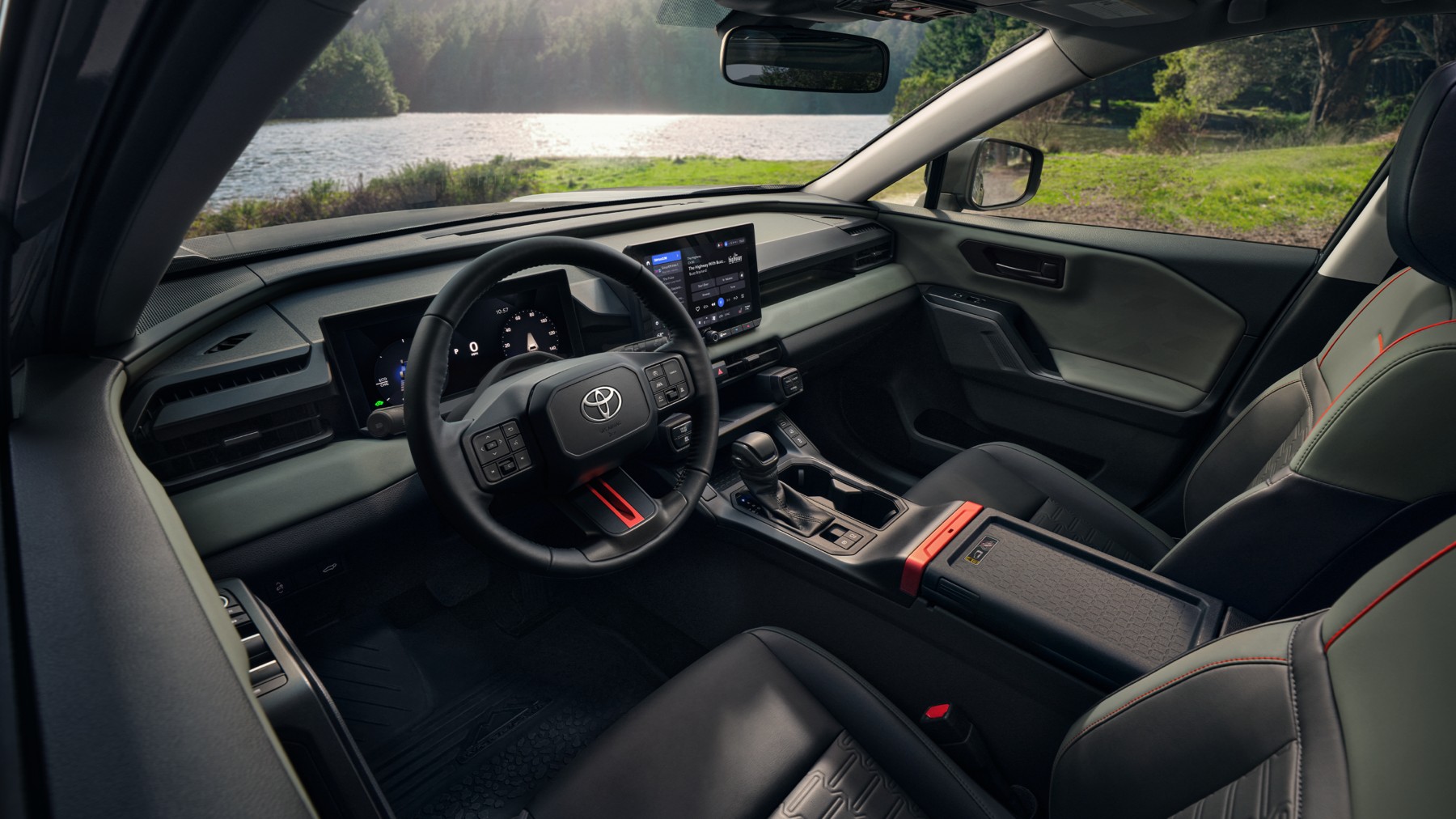 2026 RAV4 front seat interior and dashboard