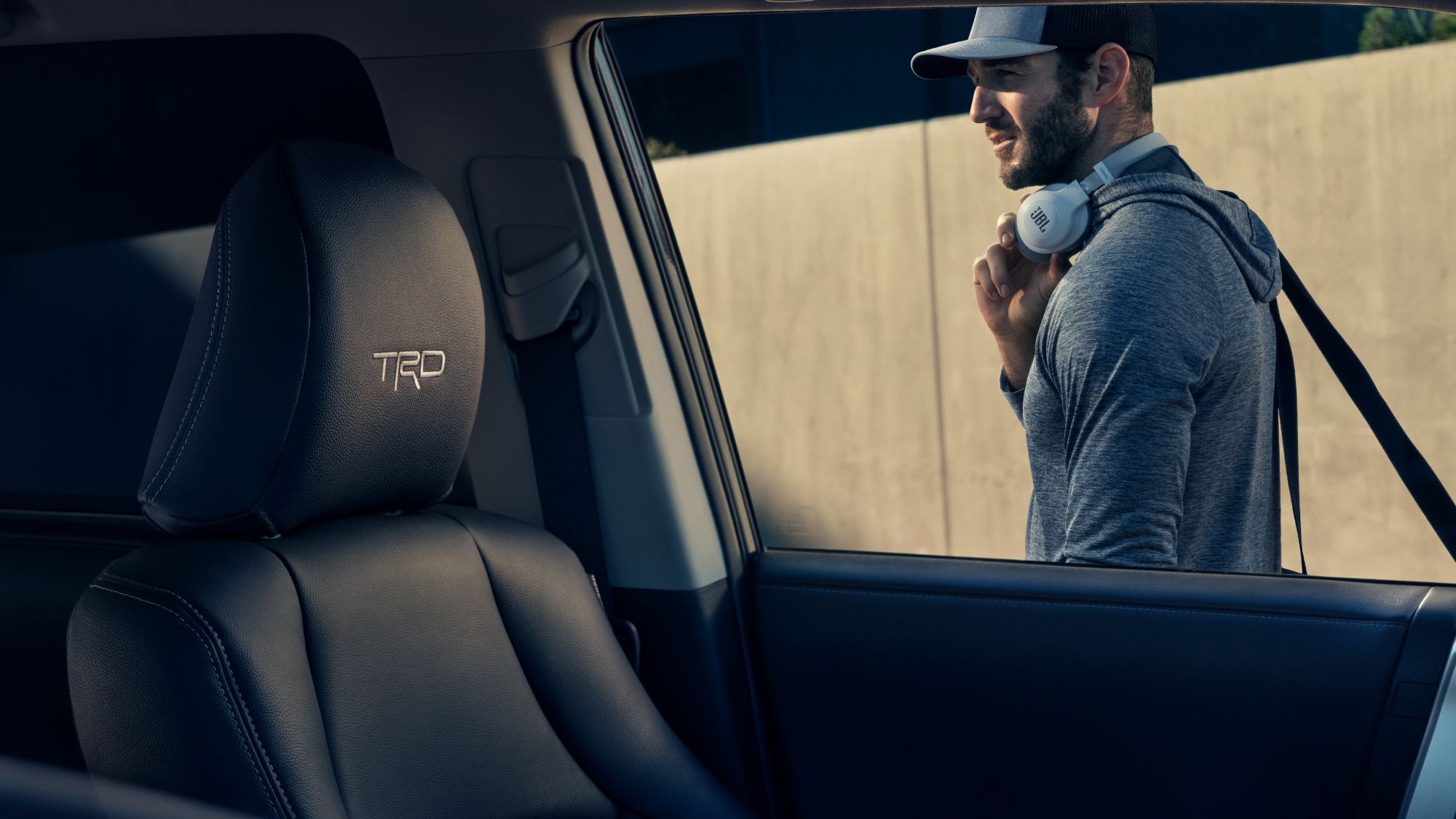 the front interior of an a TRD Sport 4Runner