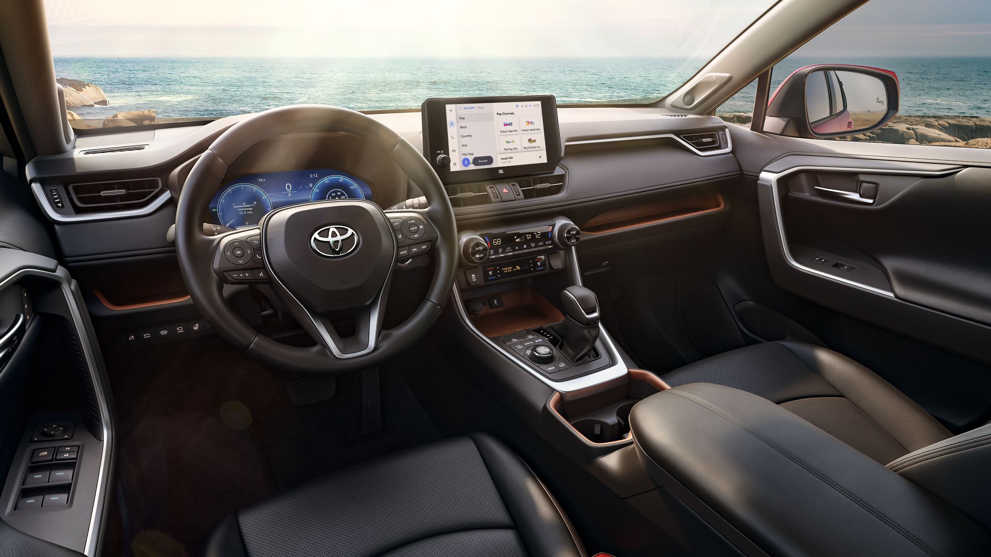 RAV4 Limited all wheel drive black interior with 11 inch JBL speakers and touchscreen navagation