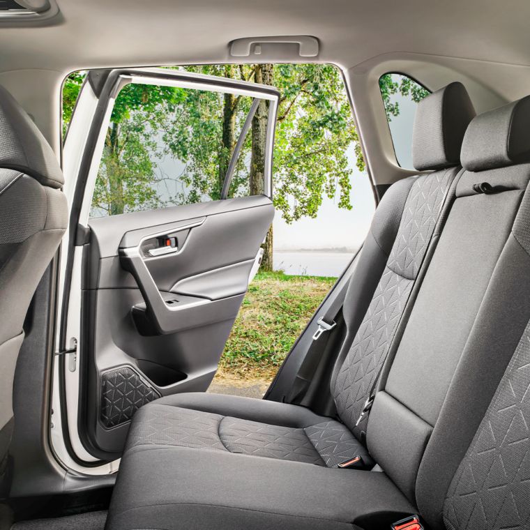The back interior design of the rav4