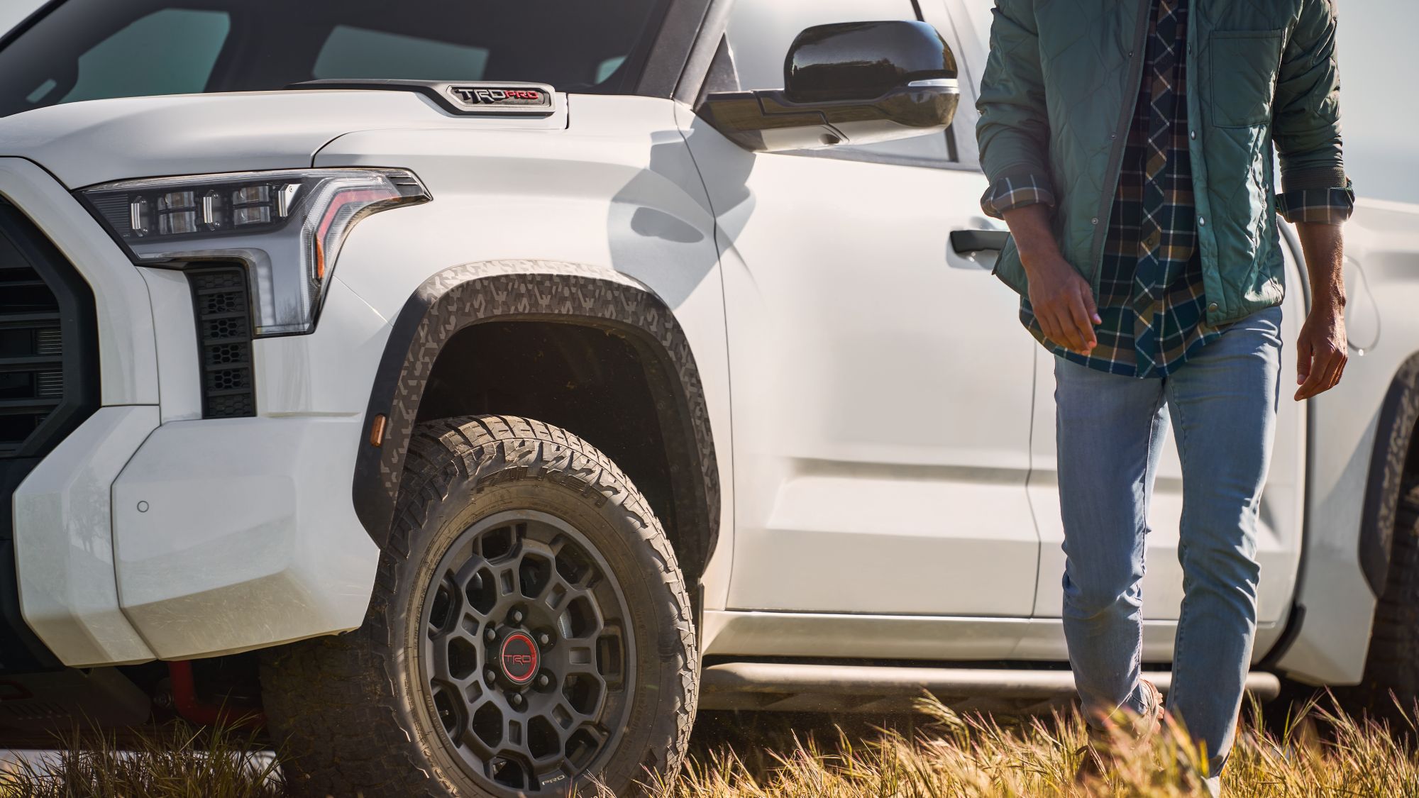 TRD Pro CrewMax shown in Ice Cap.