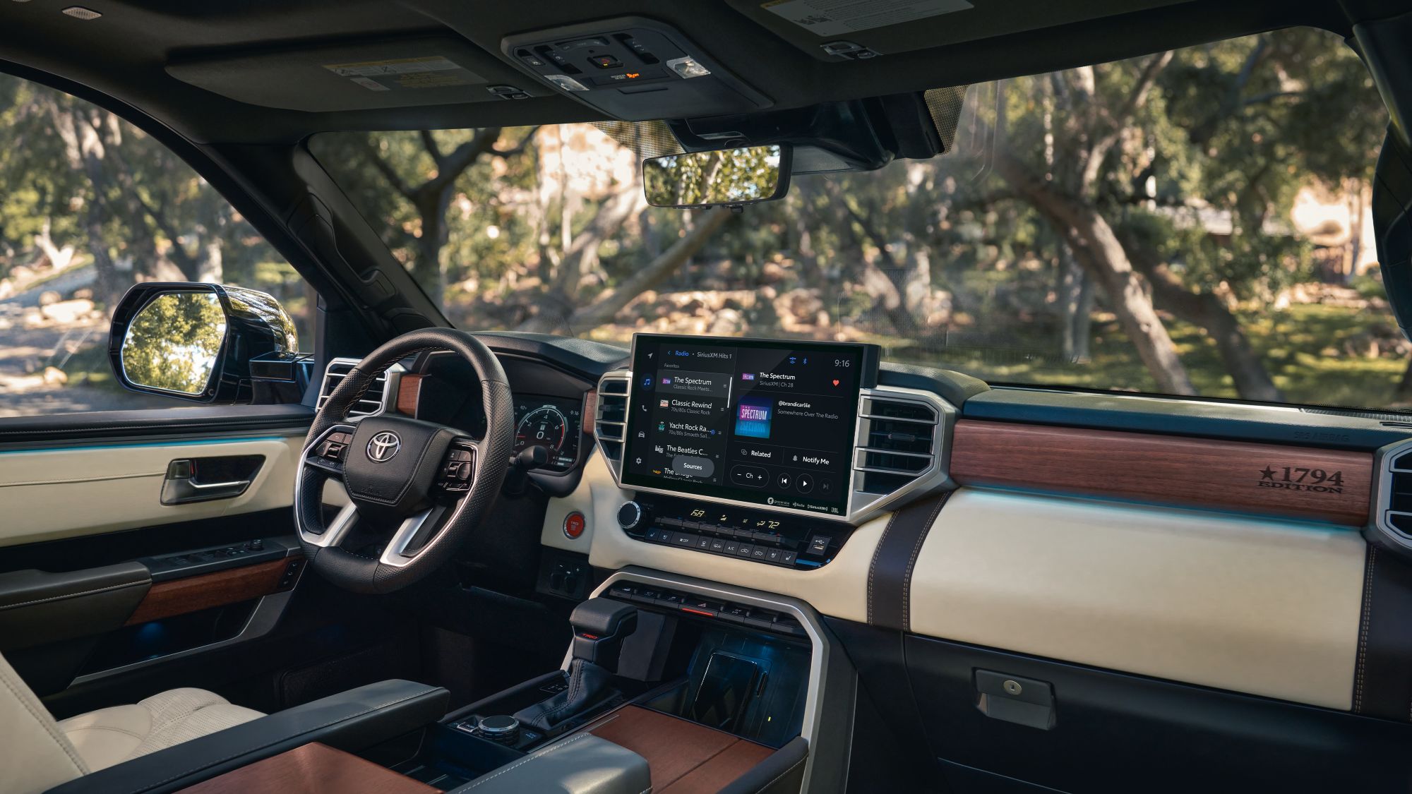 1794 Edition CrewMax 4x4 with TRD Off-Road Package interior shown in Rich Cream.