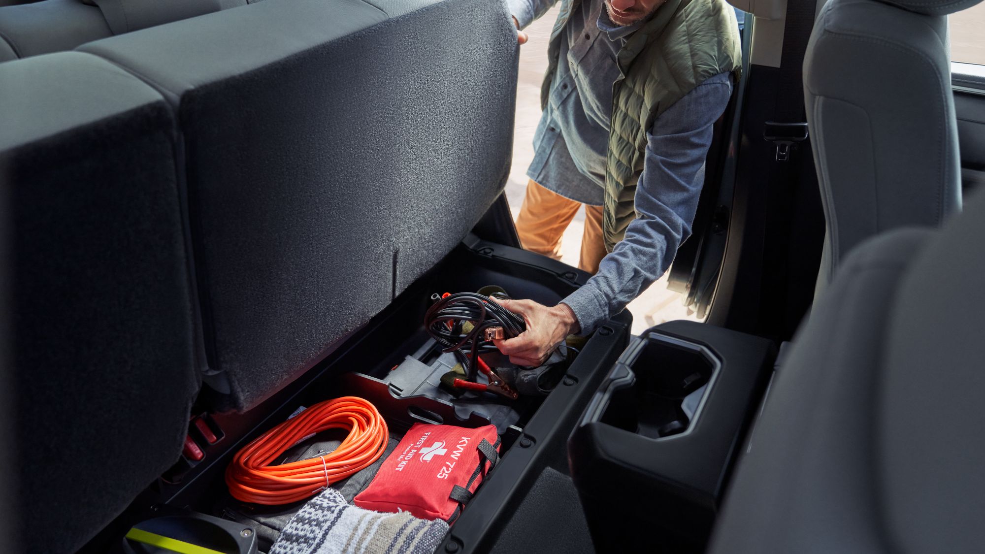 SR5 Double Cab interior shown in Boulder.