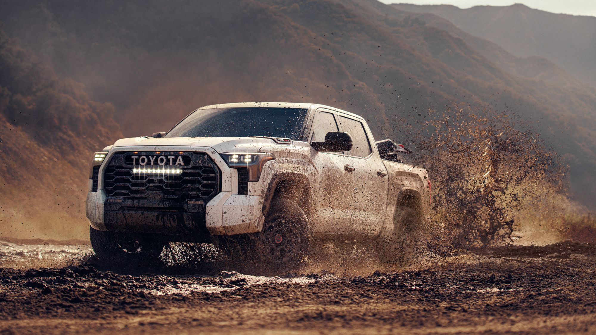 TRD Pro CrewMax shown in Ice Cap. * Prototype shown with options.