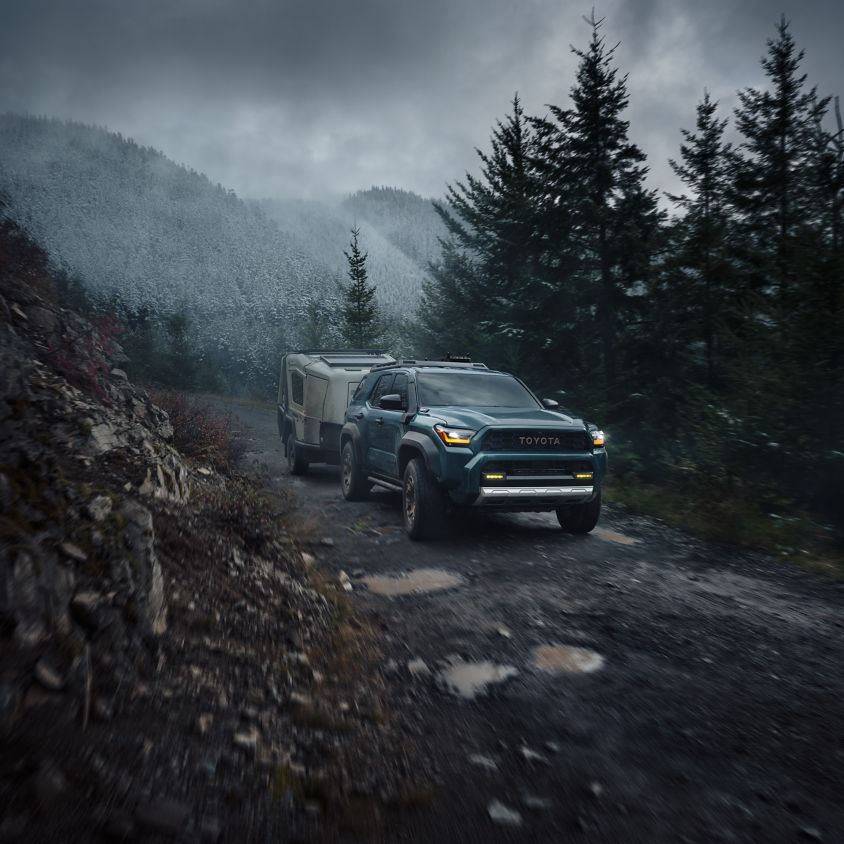2025 Toyota 4Runner Trailhunter towing camper