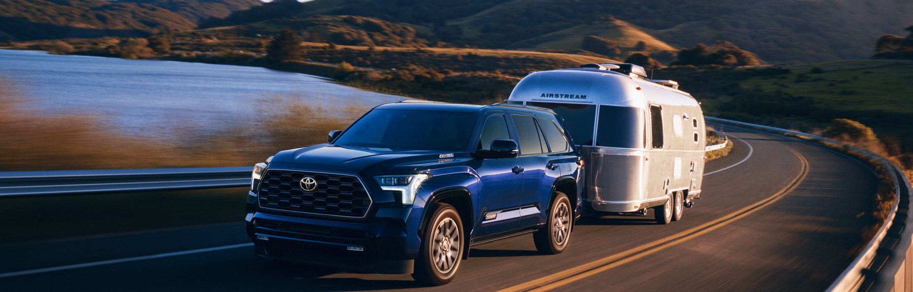 2025 Toyota Sequoia towing camper