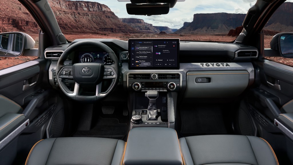 Toyota Tacoma front interior dashboard