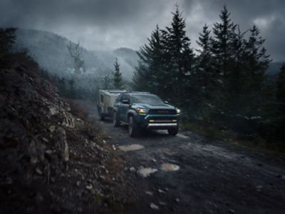 Toyota 4Runner on a forest trail