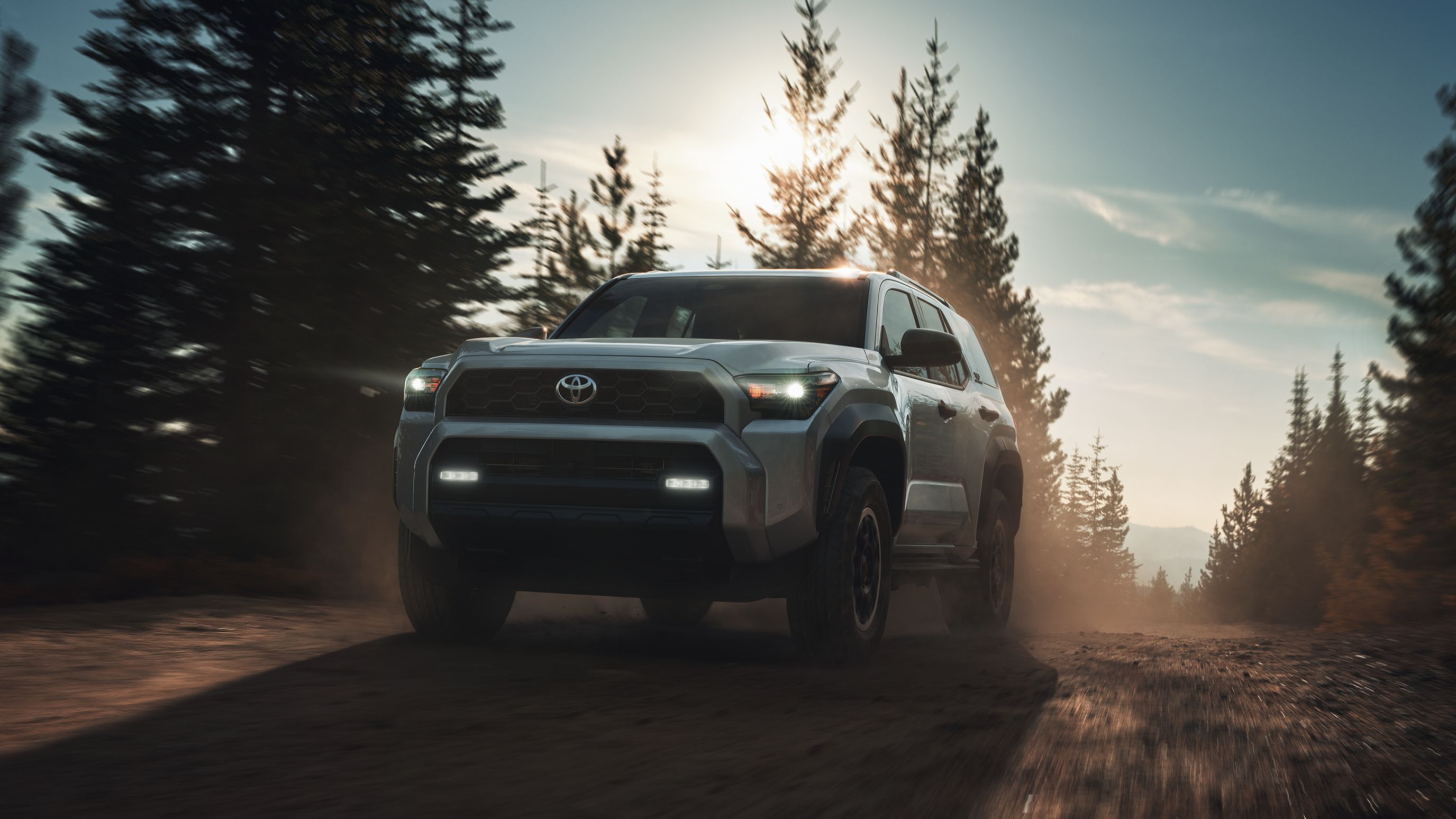 2026 Toyota 4Runner driving in the woods