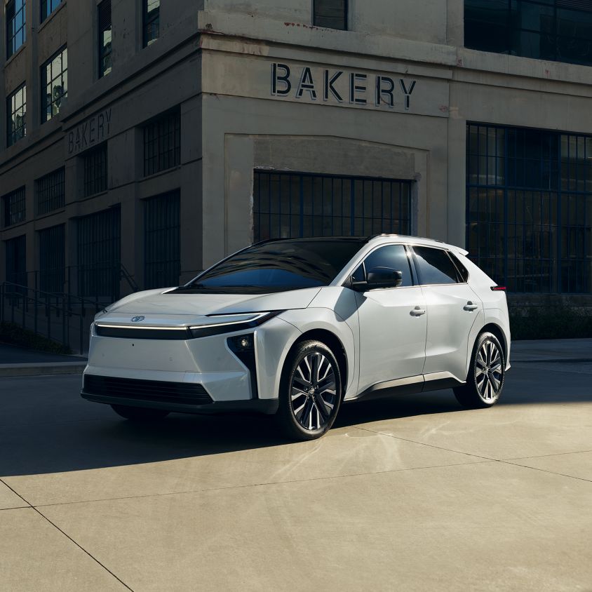 Modern, aerodynamic exterior design of the 2026 Toyota BZ.