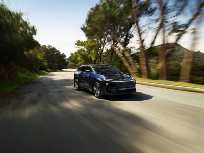 Official Toyota image of the 2026 Toyota bZ Limited in Blueprint