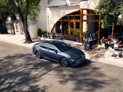 Official Toyota image of the 2026 Camry XLE in Dark Cosmos