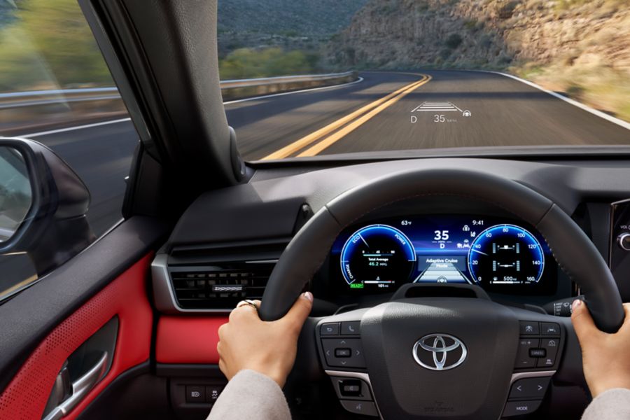 Toyota Camry driver's seat and dashboard