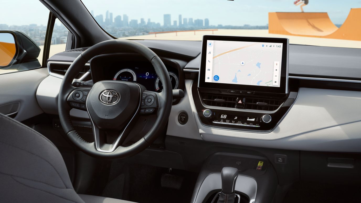 2026 Toyota Corolla Hybrid interior dashboard at Claremont Toyota in Claremont