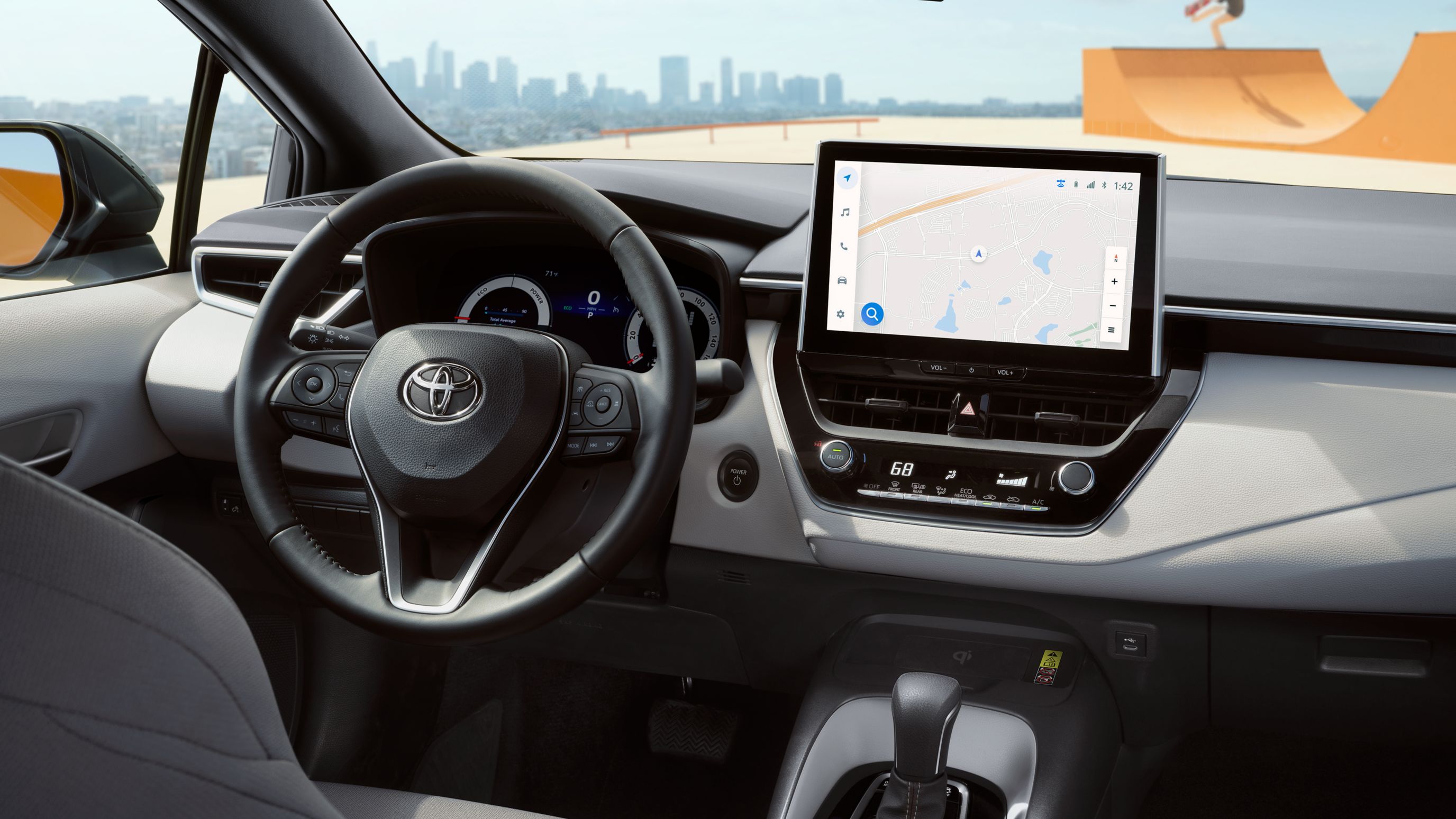 2026 Toyota Corolla interior dashboard at Claremont Toyota in Claremont