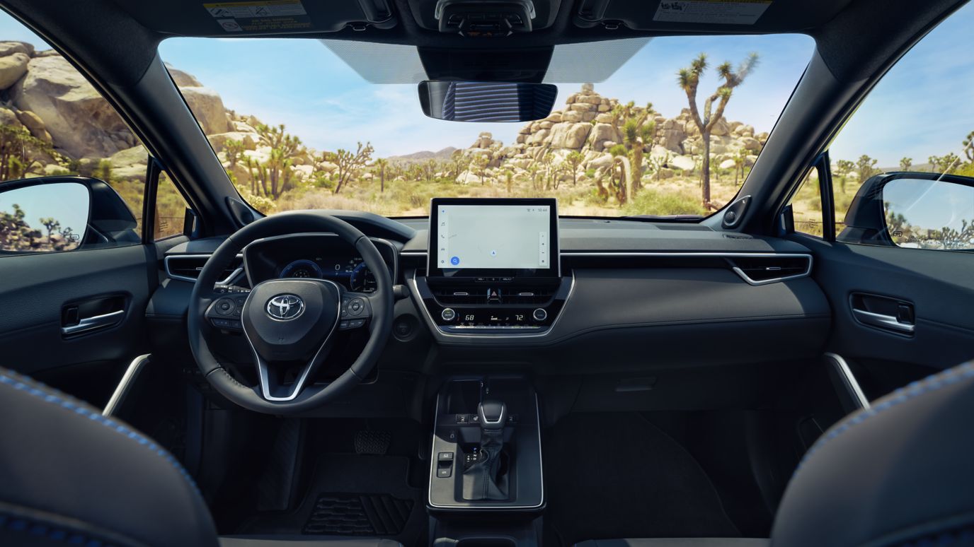 2026 Toyota Corolla Cross interior dashboard at Claremont Toyota in Claremont