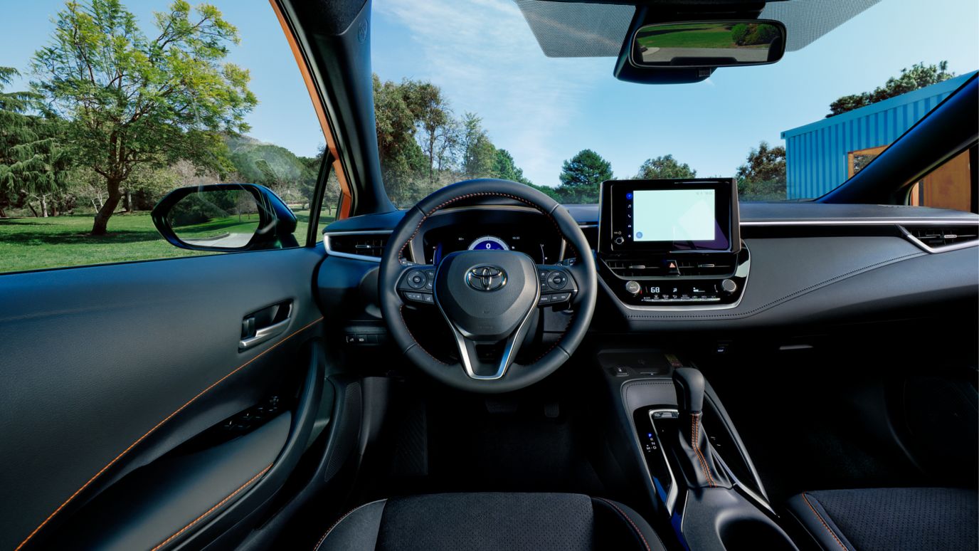 2026 Toyota Corolla Hatchback interior dashboard at Claremont Toyota in Claremont