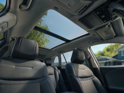 Official Toyota image of the 2026 RAV4 Hybrid Limited interior in Black SofTex trim