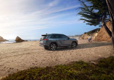 Official Toyota image of the 2026 RAV4 Hybrid Limited in Storm Cloud from the front three-quarter angle