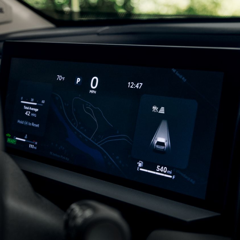 2026 Toyota RAV4 interior with 12.3-inch digital gauge cluster and multimedia display