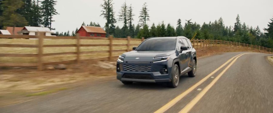Toyota RAV4 on a country road