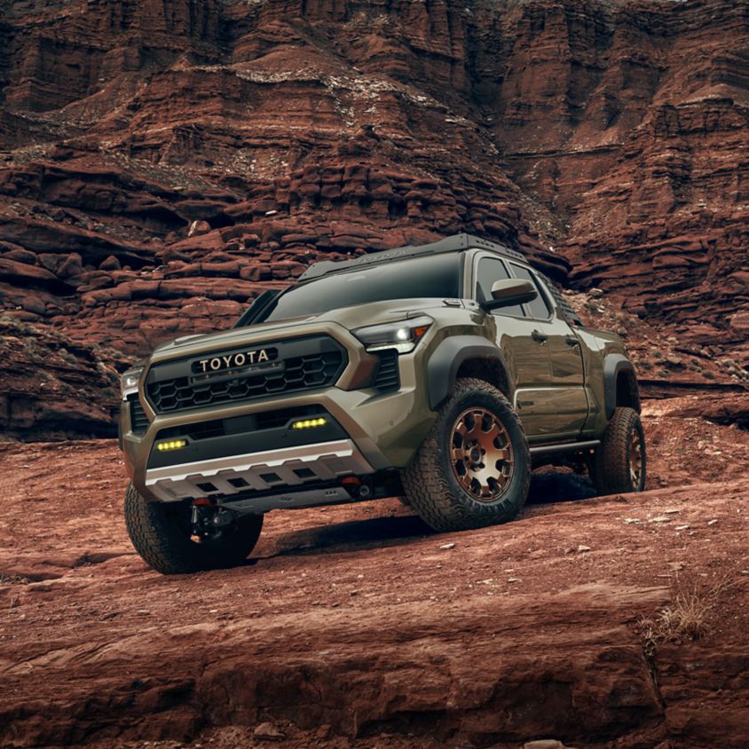 2026 Toyota Tacoma in outdoor adventure setting near Claremont Toyota in Claremont
