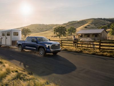 Toyota Tundra on a ranch